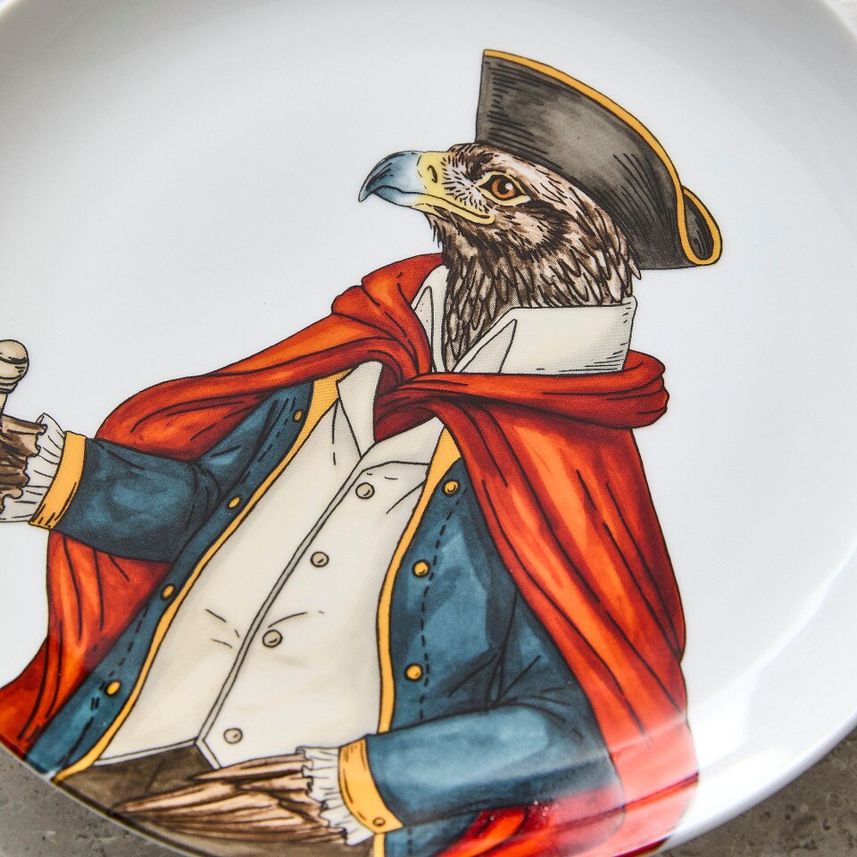 Dapper Animal Patriotic Salad Plates